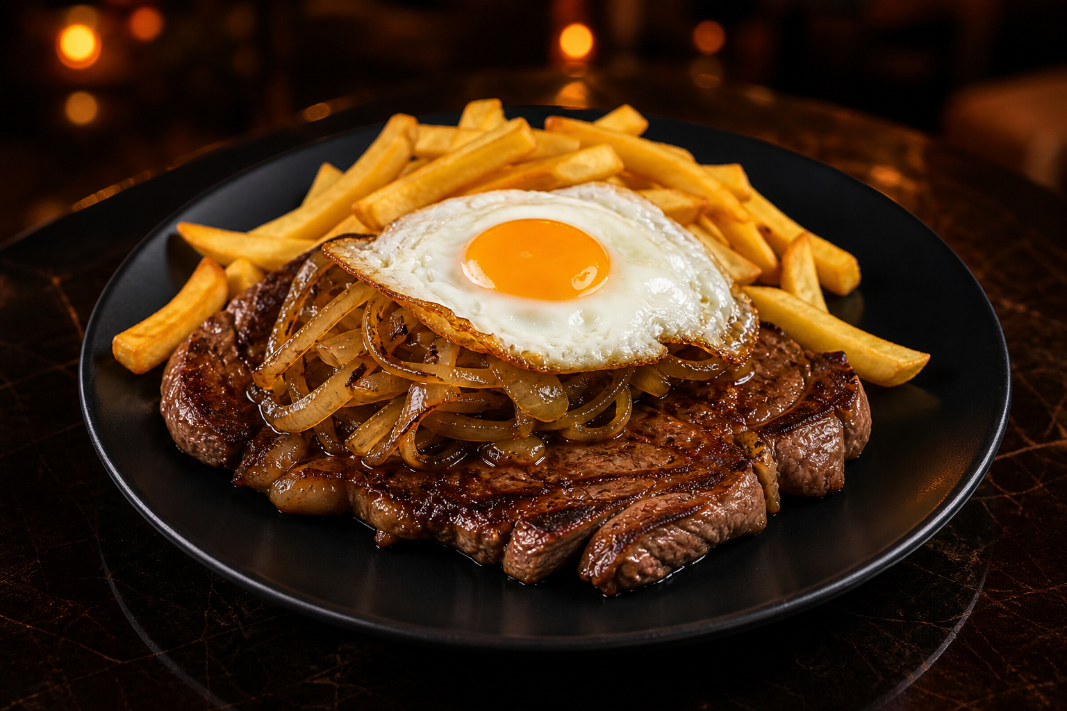 Bistec a lo pobre